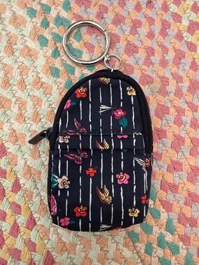 Vera Bradley Keychain Mini Backpack Coin Purse